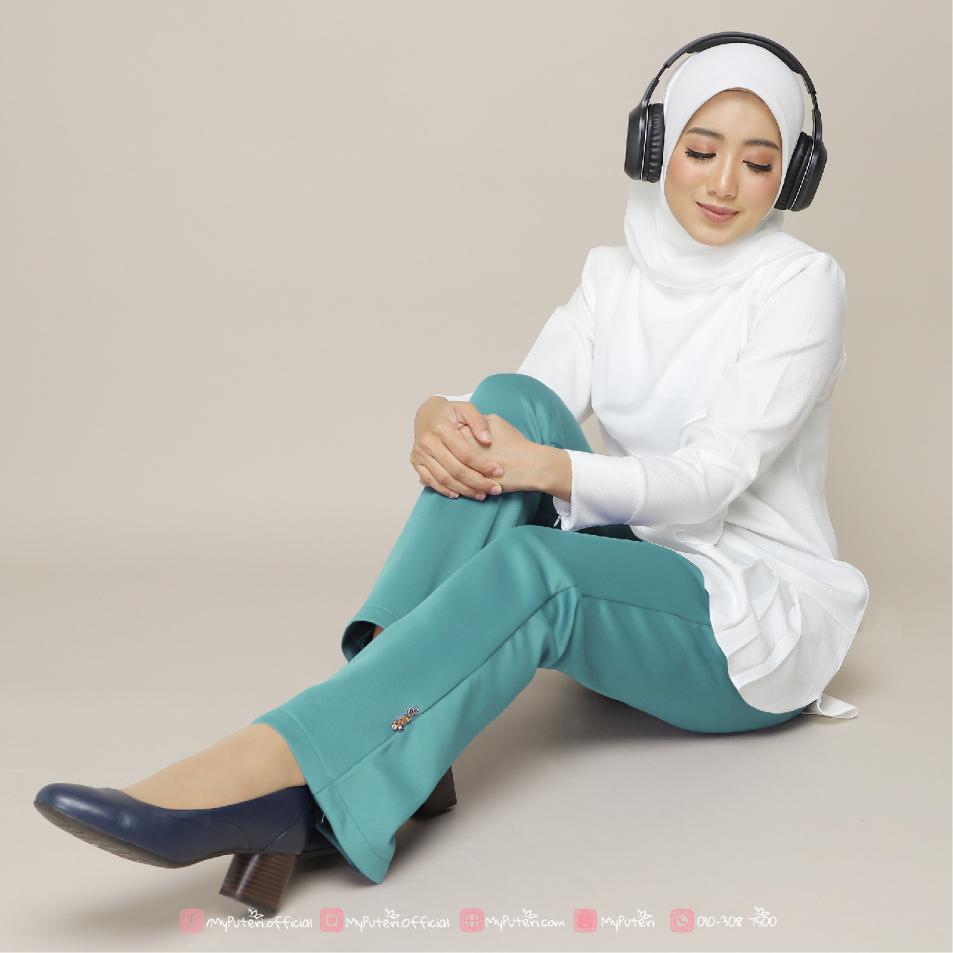 LEONA Pants โ Blue Pastel