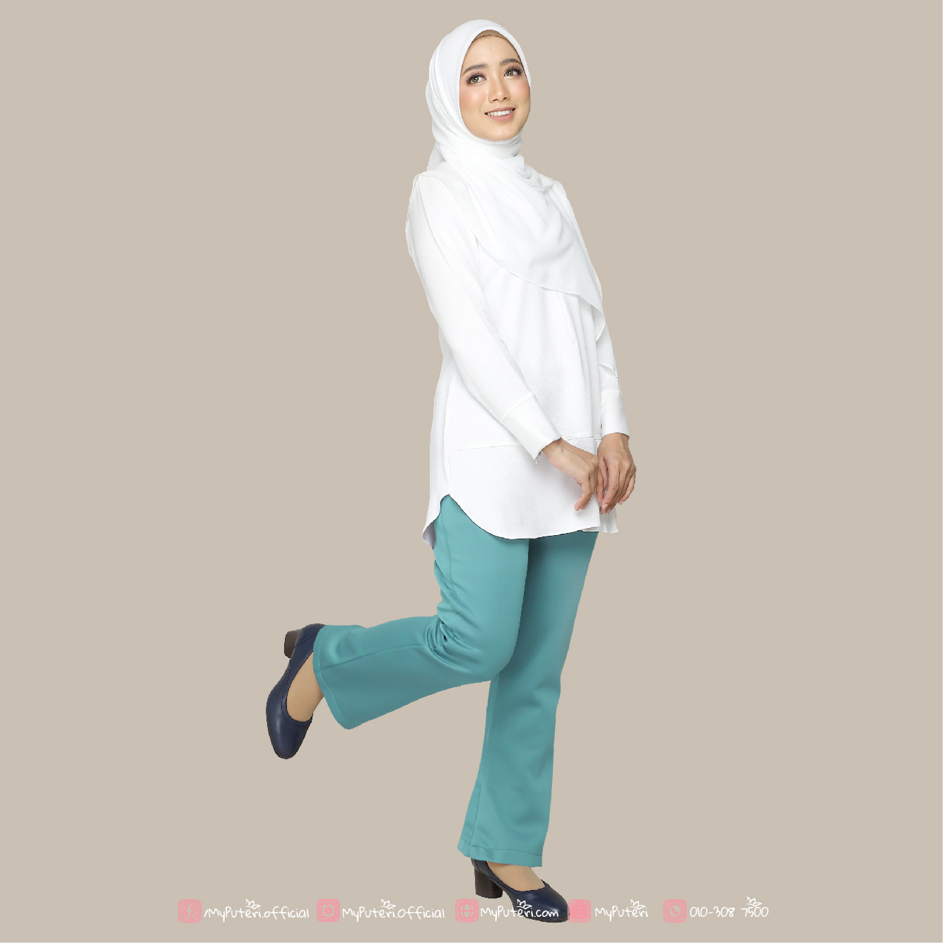 LEONA Pants โ Blue Pastel - Image 2