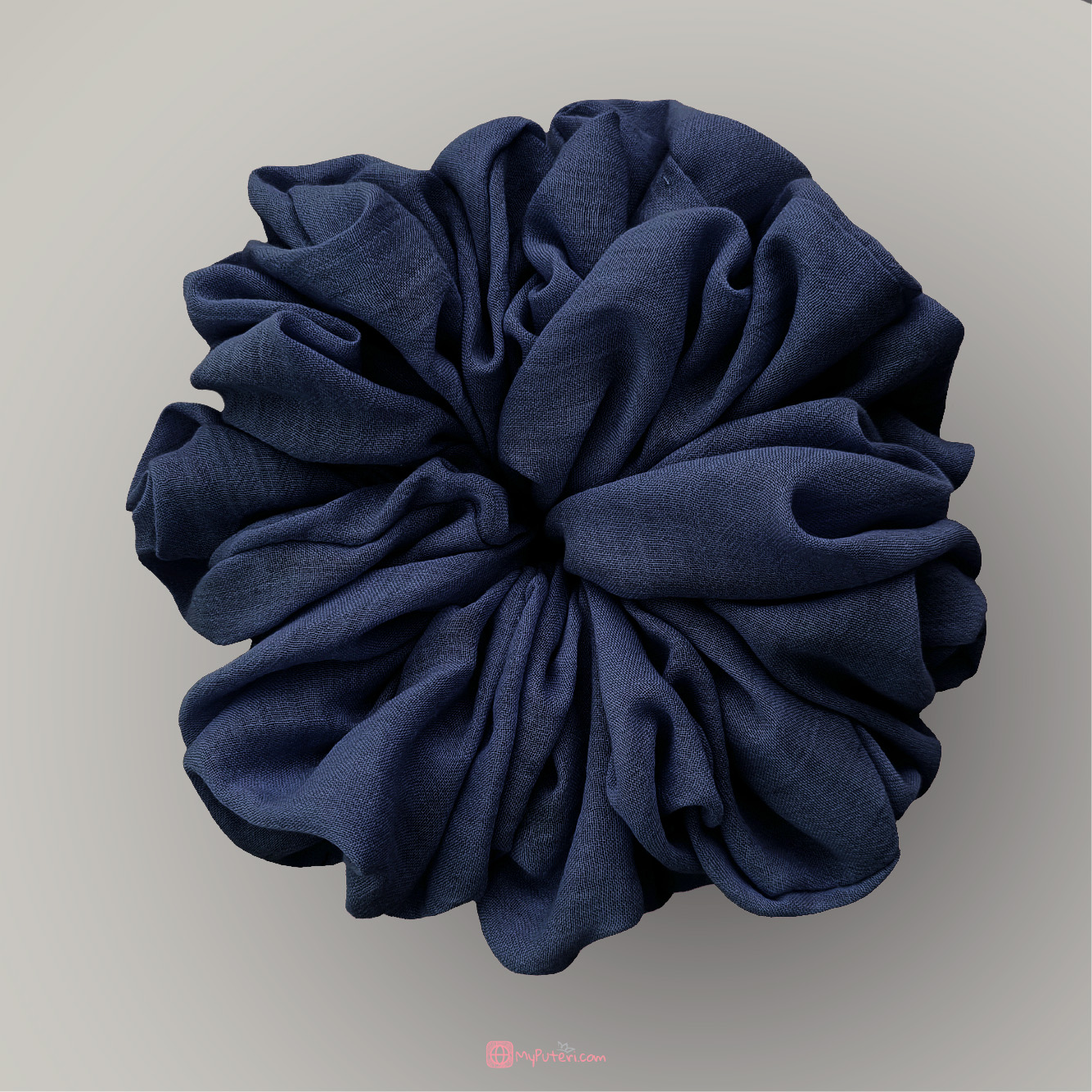 NAVY BLUE - SCRUNCHIE Bride Premium Cotton