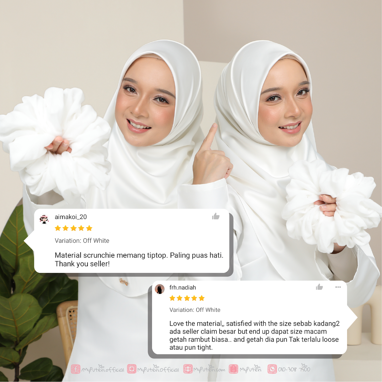 DUSTY PINK - SCRUNCHIE Bride Premium Cotton - Image 6