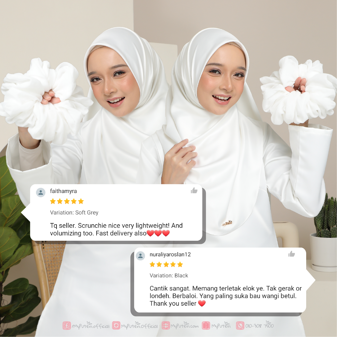 DUSTY PINK - SCRUNCHIE Bride Premium Cotton - Image 5