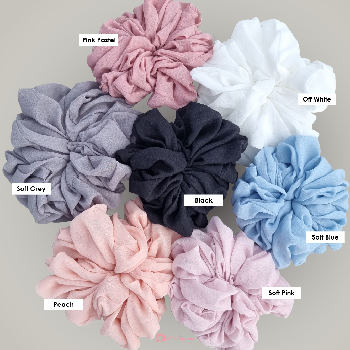 DUSTY PINK - SCRUNCHIE Bride Premium Cotton - Image 8