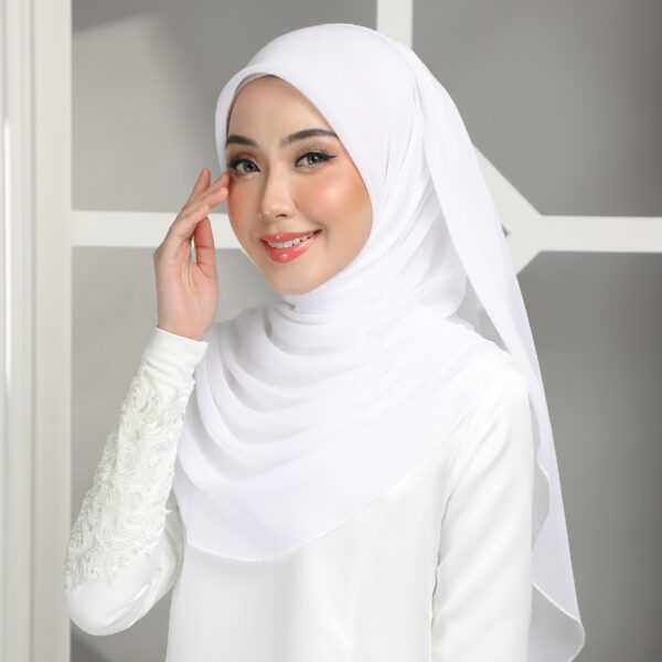 [⭐] RANIA Bawal Voile Bride [45"] - Pure White